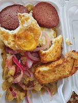 Mangu Salami Huevos Queso Fritos Y Cebolla