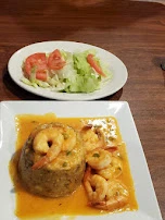 Mofongo Con Camarones Al Ajillo